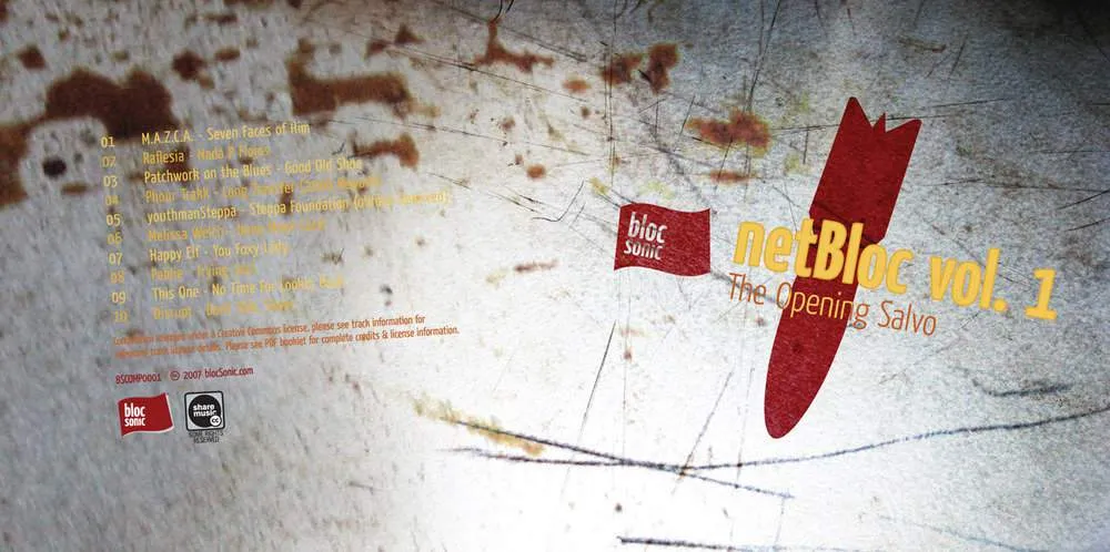 netBloc Vol. 1 Insert for “netBloc Volume 1 (The Opening Salvo)” by Various Artists