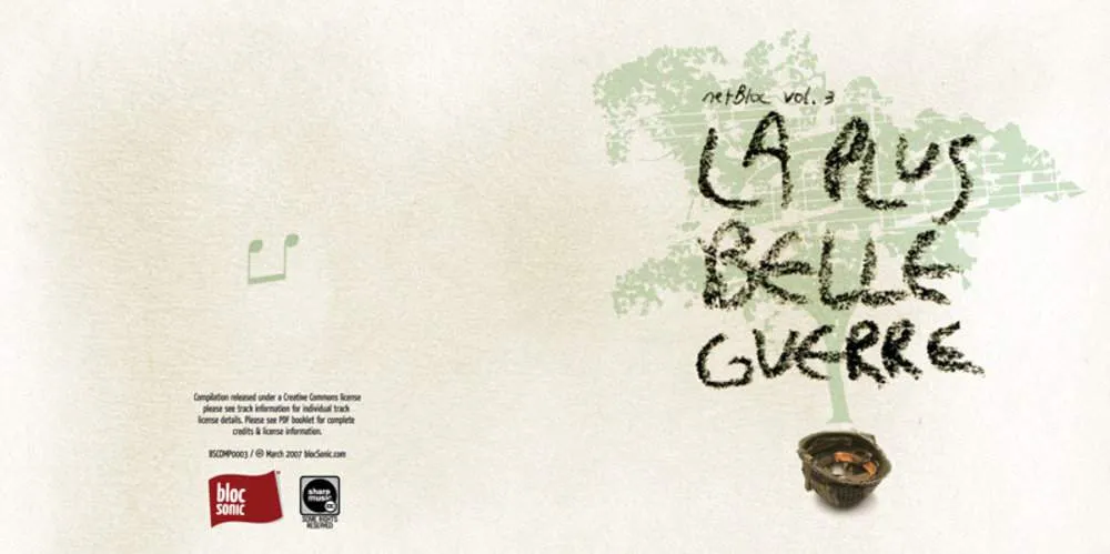 netBloc Vol. 3 Insert for “netBloc Volume 3 (La Plus Belle Guerre)” by Various Artists