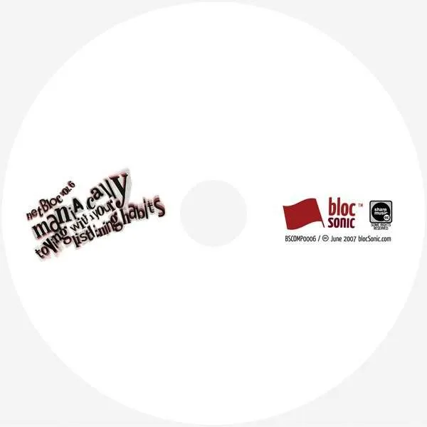 netBloc Vol. 6 Disc for “netBloc Volume 6 (Maniacally toying with your listening habits)” by Various Artists