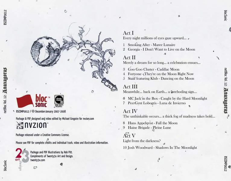 netBloc Vol. 12 Traycard for “netBloc Volume 12 (Anaxagoras)” by Various Artists