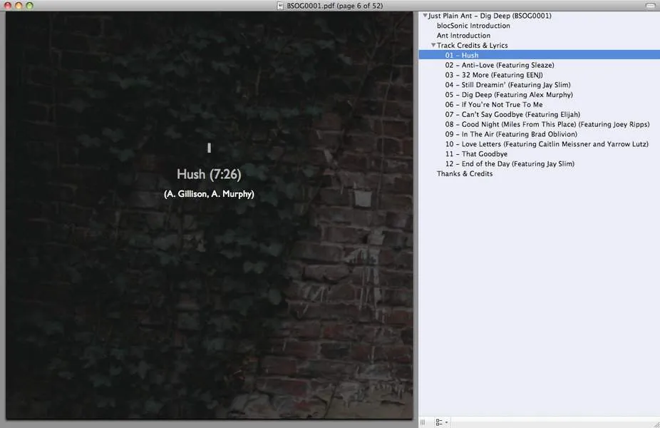 PDF Screenshot 2 for “Dig Deep” by Just Plain Ant