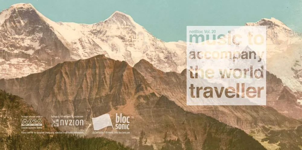 Album Insert for “netBloc Volume 20 (music to accompany the world traveller)” by Various Artists