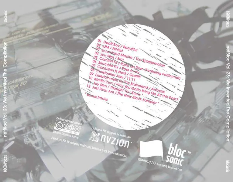 Album Traycard for “netBloc Volume 23 (We Invented The Compilation)” by Various Artists