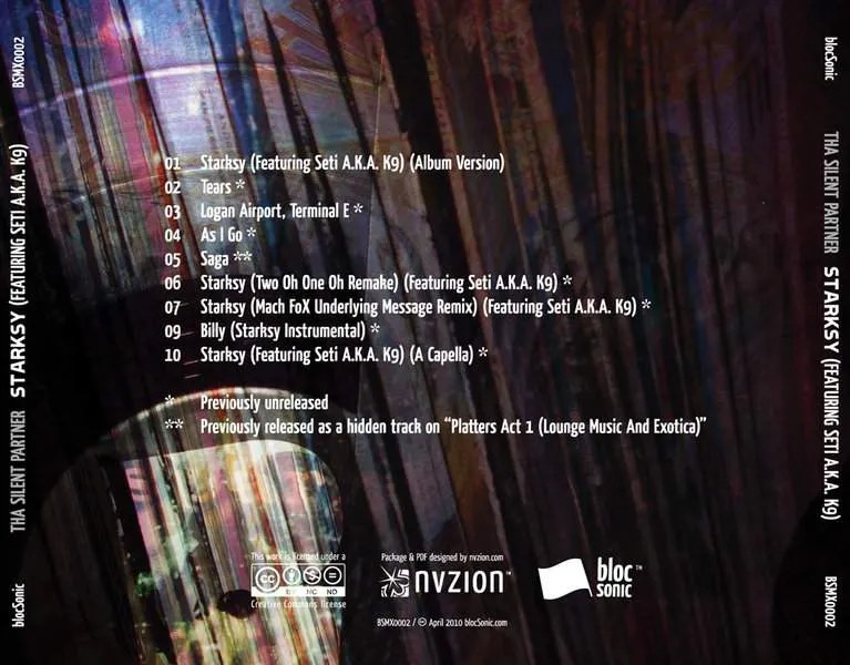 Album Traycard for “Starksy (Featuring Seti A.K.A. K9)” by Tha Silent Partner