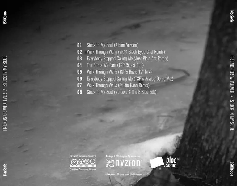 Album Traycard for “Stuck In My Soul” by Friends or Whatever