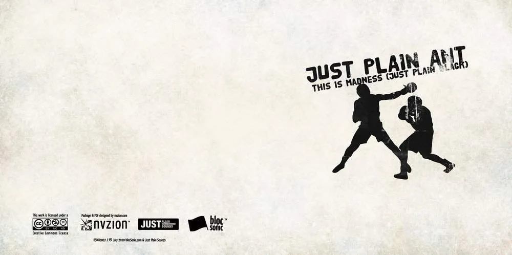 Album Insert for “This Is Madness (Just Plain Black)” by Just Plain Ant