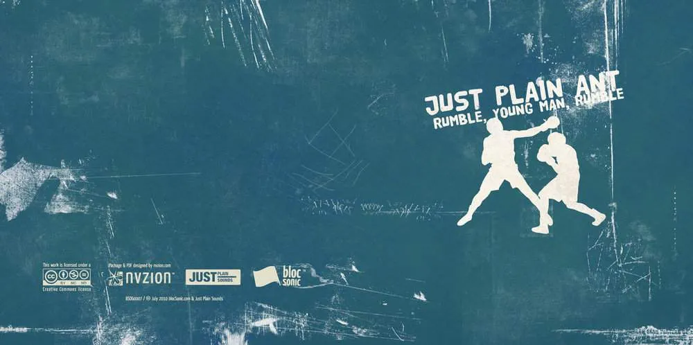 Album Insert for “Rumble, Young Man, Rumble” by Just Plain Ant