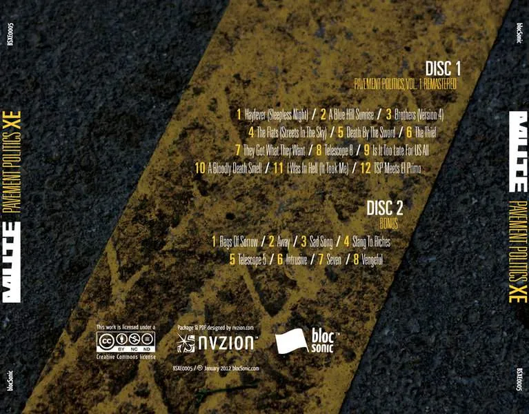 Album traycard for “Pavement Politics XE” by MUTE