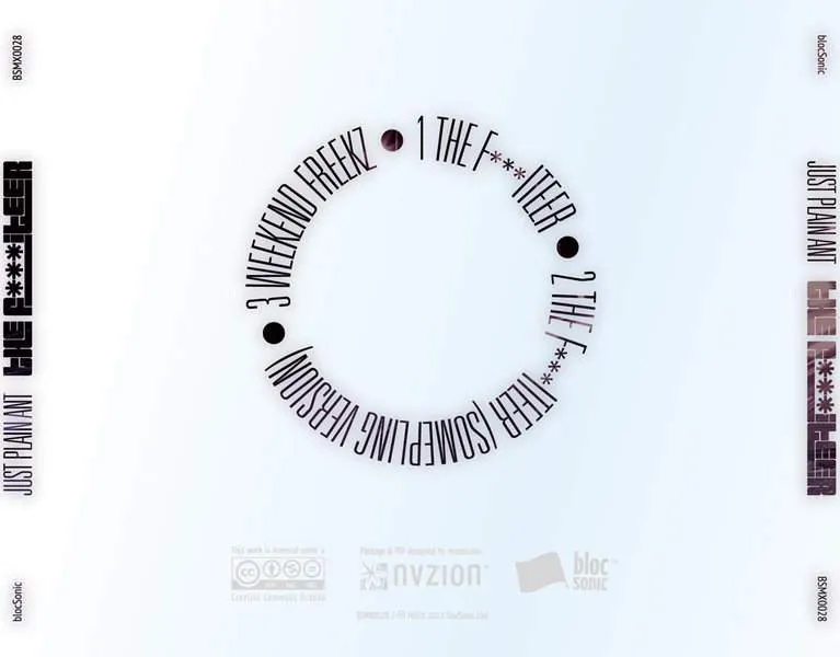 Album traycard for “The F***iteer” by Just Plain Ant