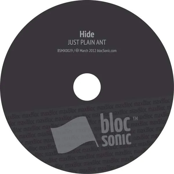 Album disc for “Hide” by Just Plain Ant