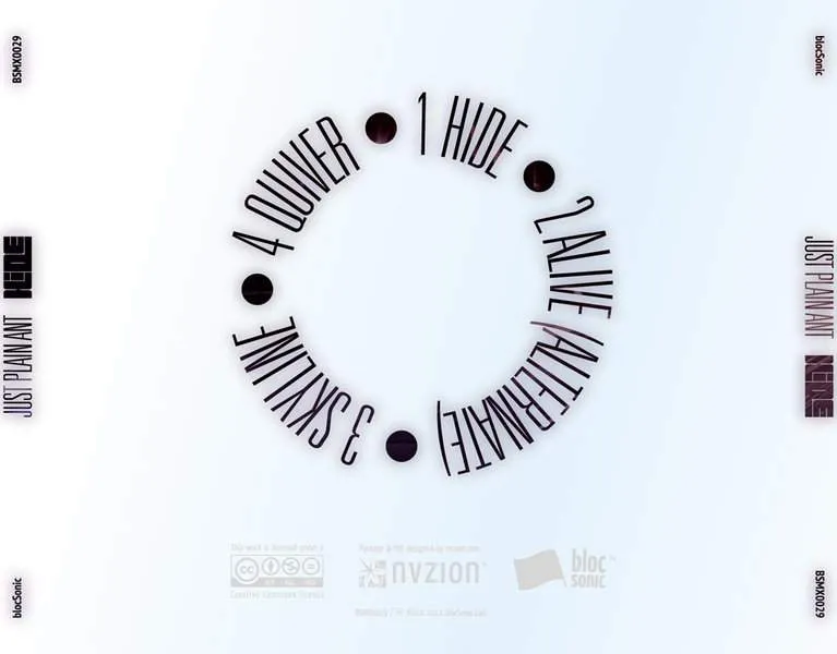 Album traycard for “Hide” by Just Plain Ant