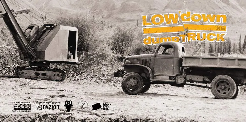 Album insert for “dumpTRUCK XE” by LOWdown