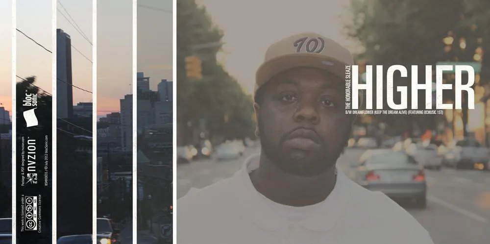 Album insert for “Higher” by The Honorable Sleaze