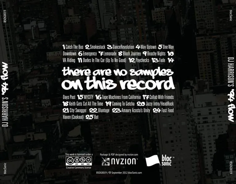 Album traycard for “'94 Flow” by DJ Harrison