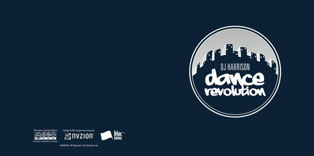 Album insert for “DanceRevolution” by DJ Harrison