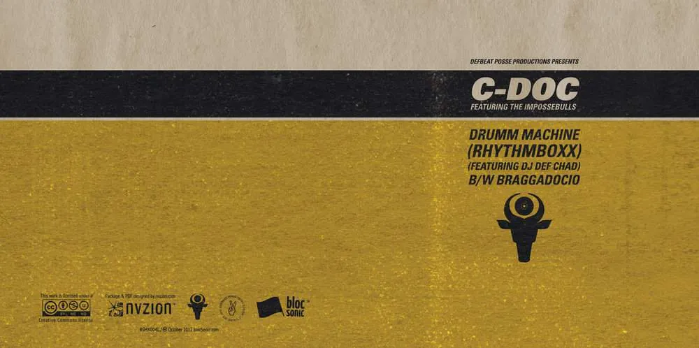 Album insert for “Drumm Machine (RhythmBoxx) (Featuring DJ Def Chad)” by C-Doc
