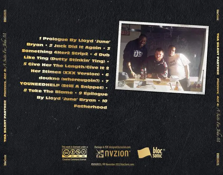 Album traycard for “Platters, Act 4: A Suite For John M” by Tha Silent Partner