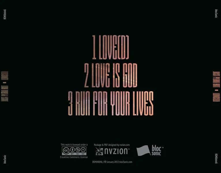 Album traycard for “Love(d)” by Just Plain Ant