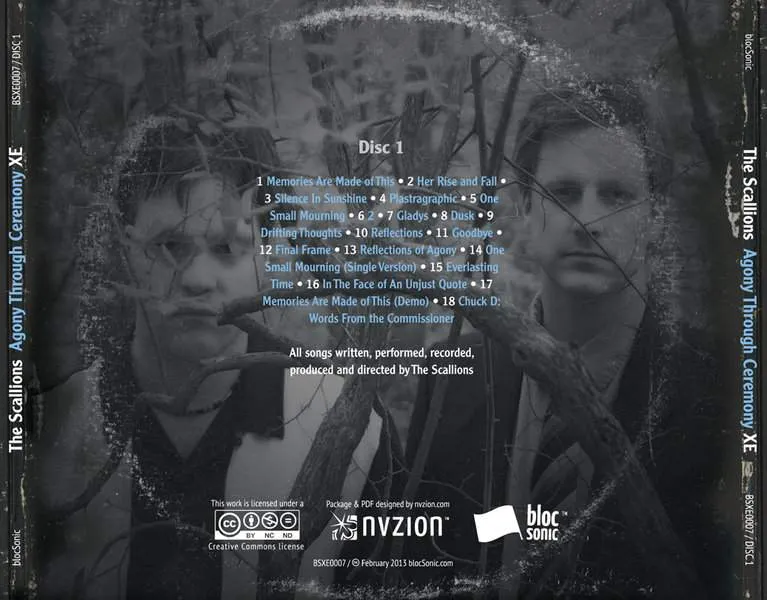 Album traycard 1 for “Agony Through Ceremony XE” by The Scallions