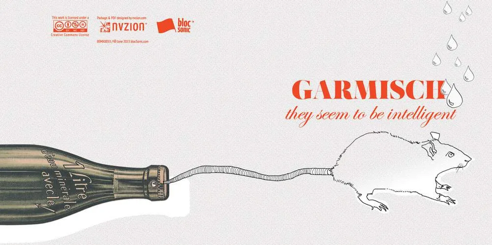 Album insert for “They Seem To Be Intelligent” by Garmisch