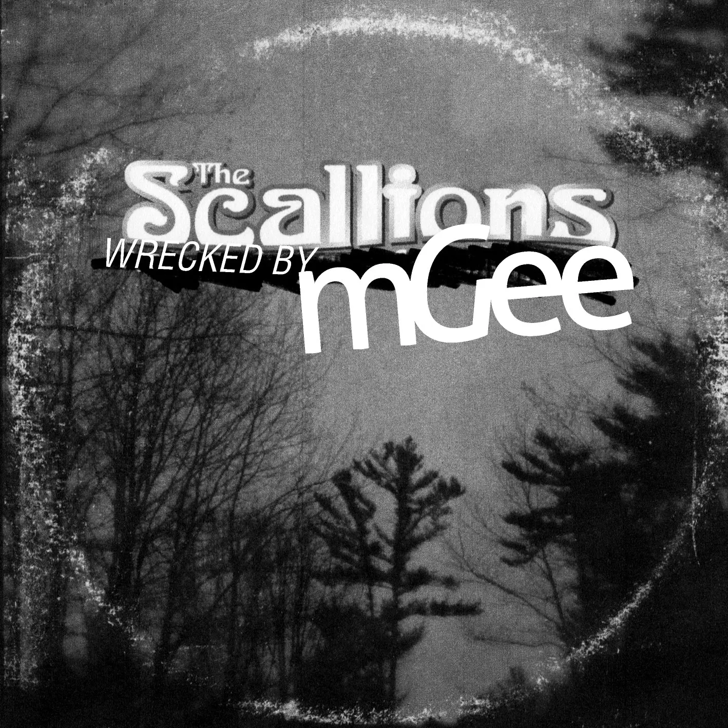 Album cover for “Wrecked by mGee” by The Scallions