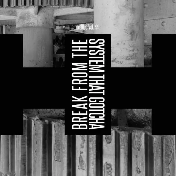 Album cover for “netBloc Vol. 44: Break From The System That Gotcha” by Various Artists