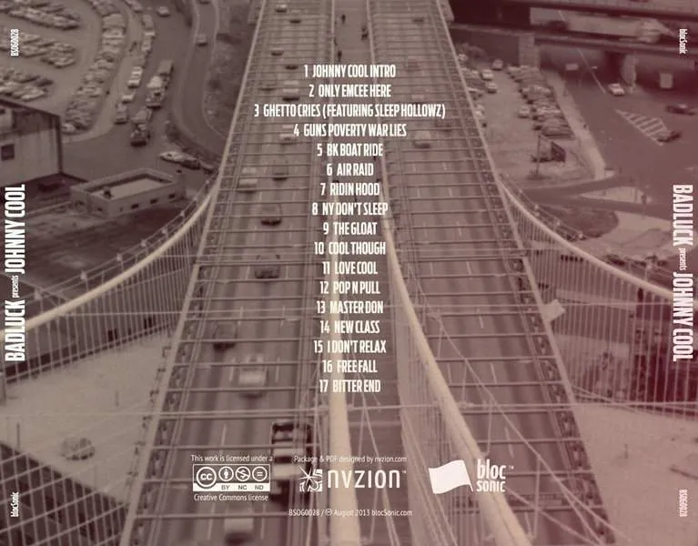 Album traycard for “Johnny Cool” by BADLUCK