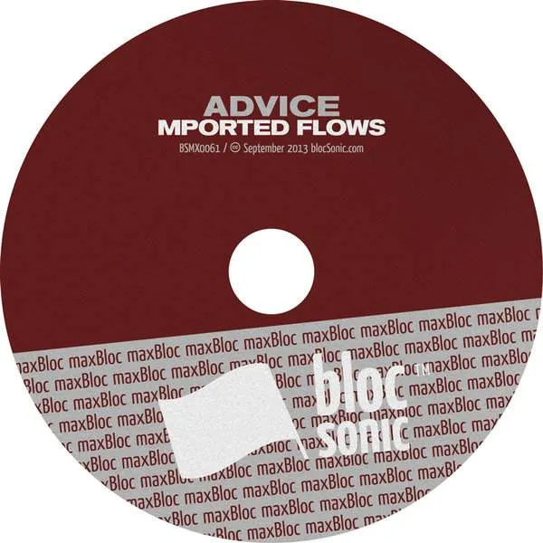 Album disc for “Advice” by Mported Flows