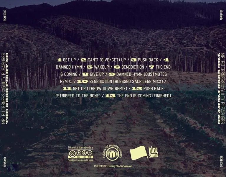 Album traycard for “The Good Fight XE” by Mr. Bitterness And The Guilty Pleasures