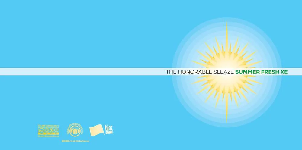 Album insert for “Summer Fresh XE” by The Honorable Sleaze