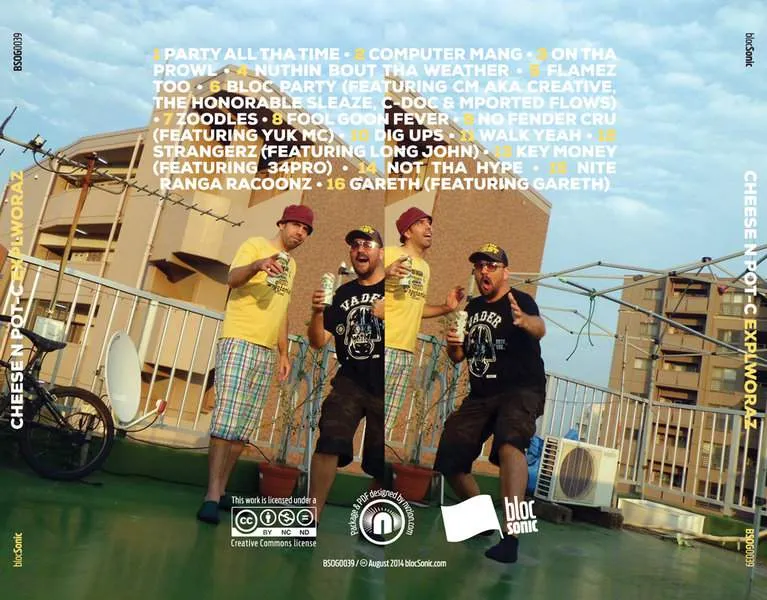 Album traycard for “EXPLWORAZ” by Cheese N Pot-C