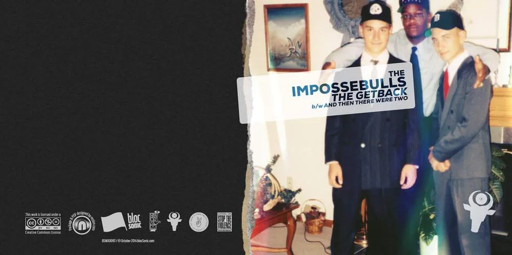 Album insert for “The GetBack b/w And Then There Were Two” by The Impossebulls