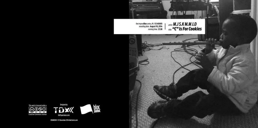 Album insert for “"C" Is For Cookies” by M.J S.K M.M J.D