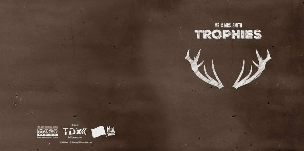 Album insert for “Trophies” by Mr. &amp; Mrs. Smith