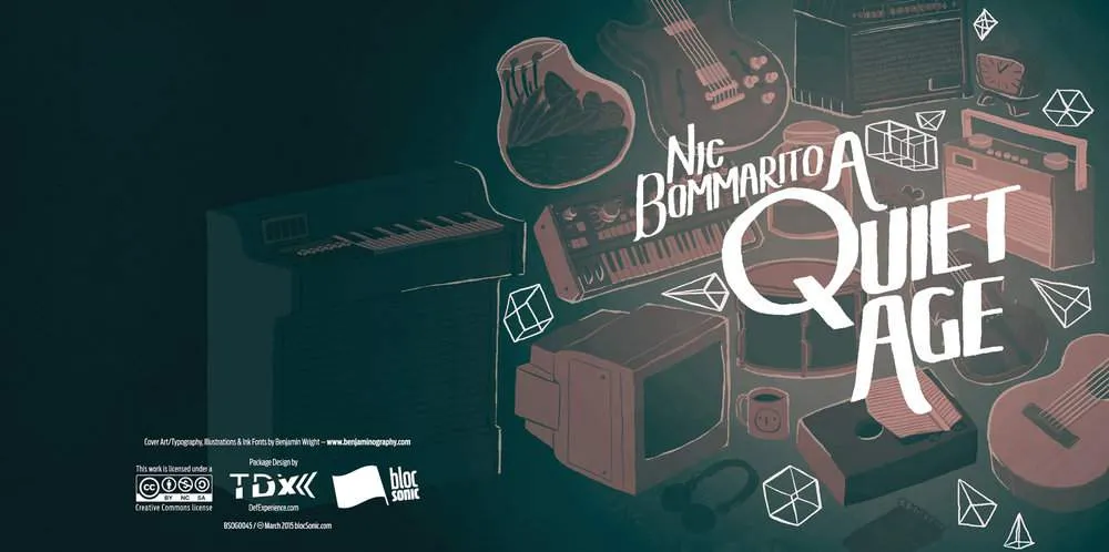 Album insert for “A Quiet Age” by Nic Bommarito