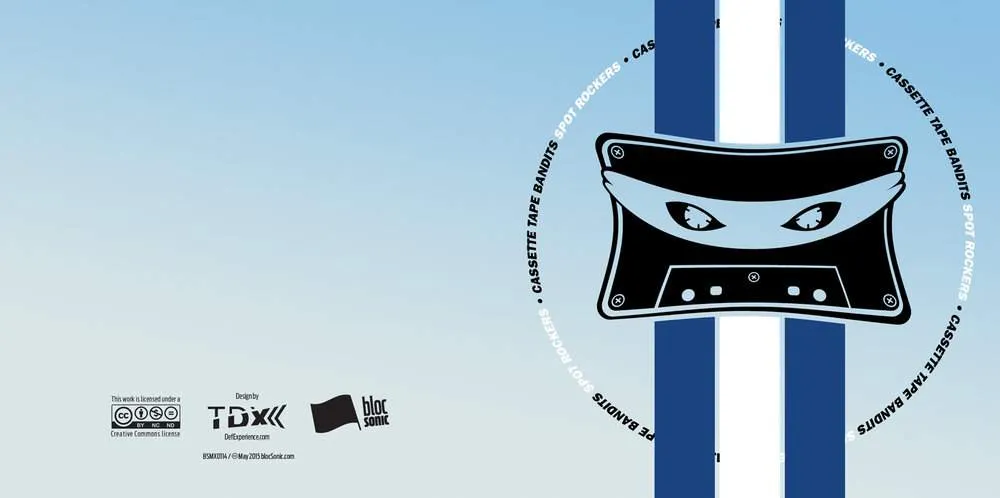 Album insert for “Spot Rockers” by Cassette Tape Bandits