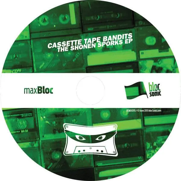 Album disc for “The Shonen Sporks EP” by Cassette Tape Bandits