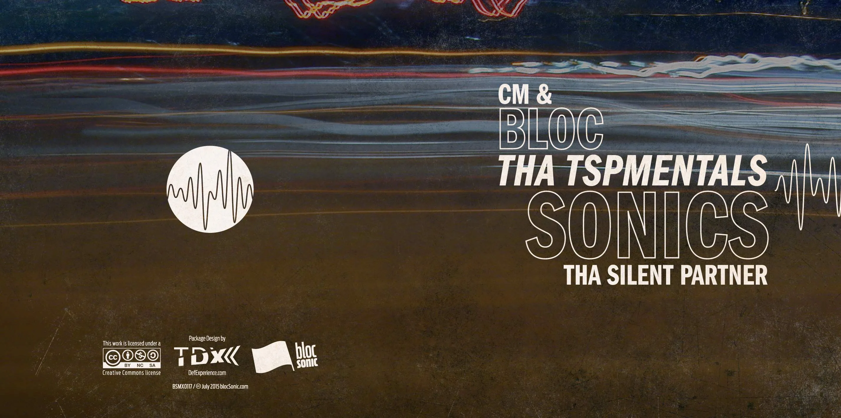 Album insert for “bloc Sonics: Tha TSPmentals” by CM &amp; Tha Silent Partner