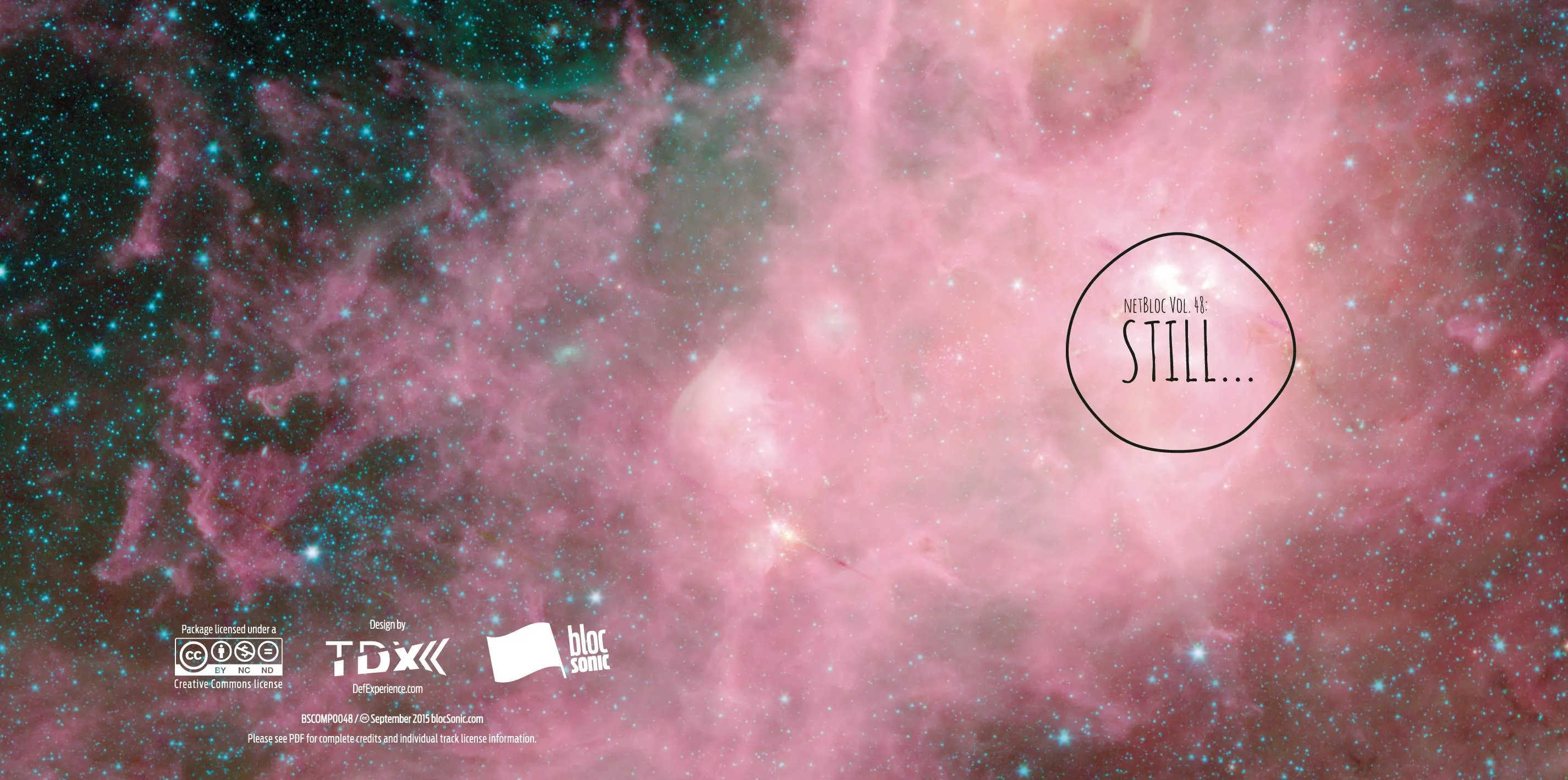 Album insert for “netBloc Vol. 48: Still…” by Various Artists