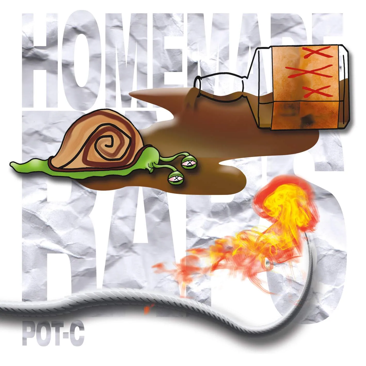 Album cover for “Homemade Raps” by Pot-C