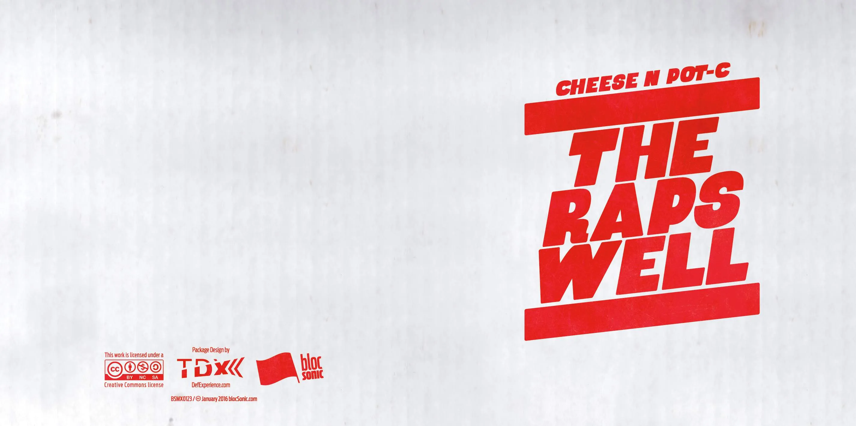 Album insert for “The Raps Well” by Cheese N Pot-C