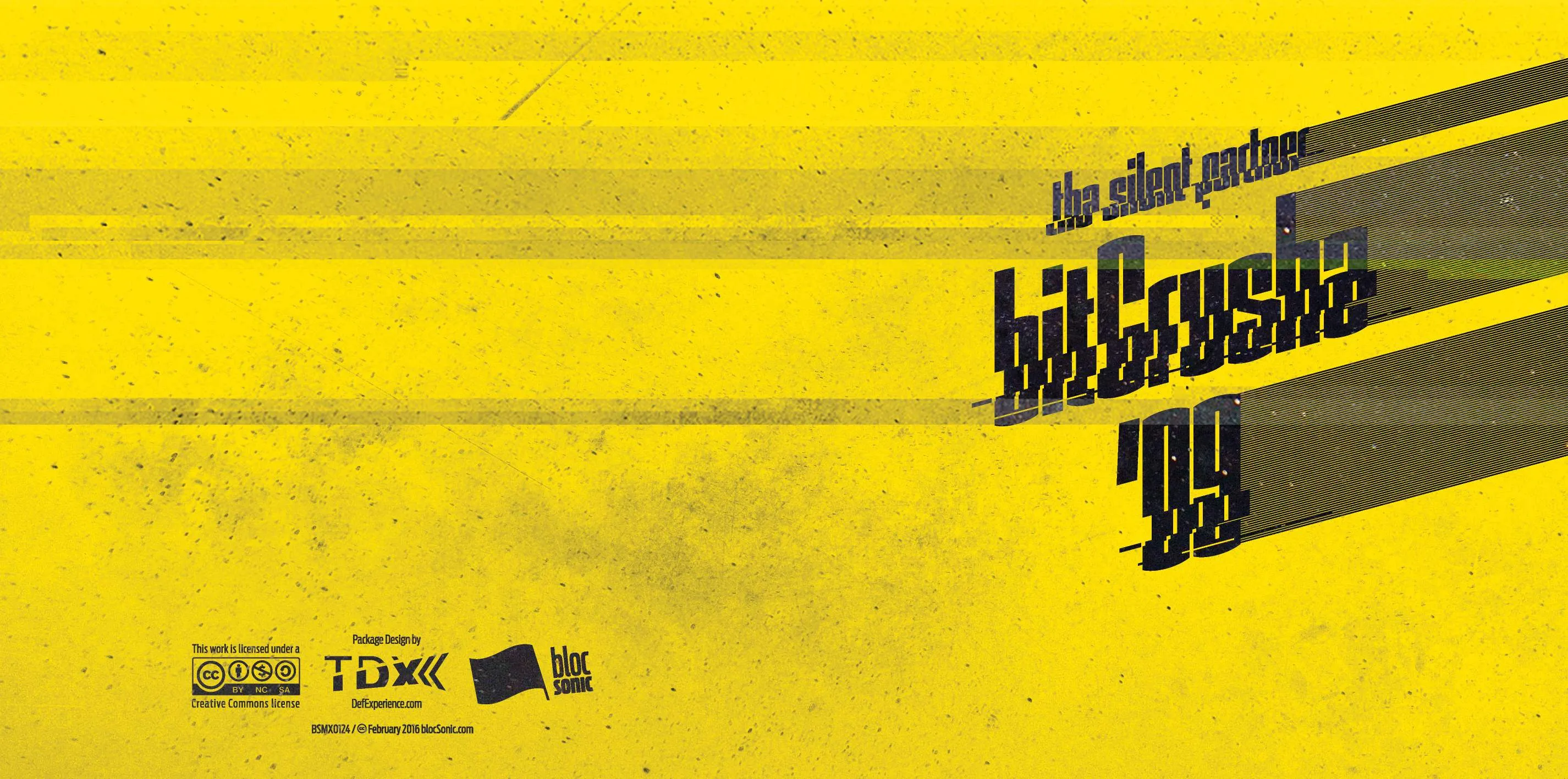 Album insert for “bitCrusha '09” by Tha Silent Partner