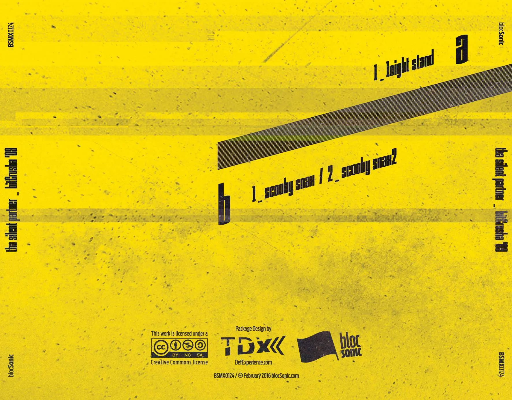 Album traycard for “bitCrusha '09” by Tha Silent Partner