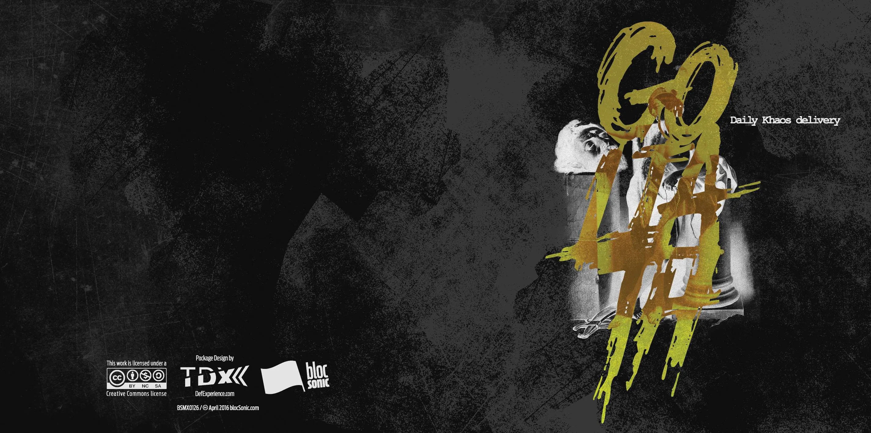 Album insert for “Goliath” by Daily Khaos delivery