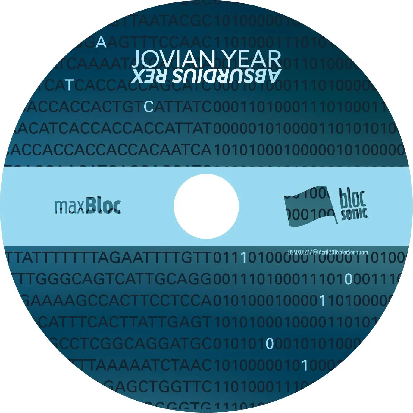 Album disc for “Absurdius Rex” by Jovian Year