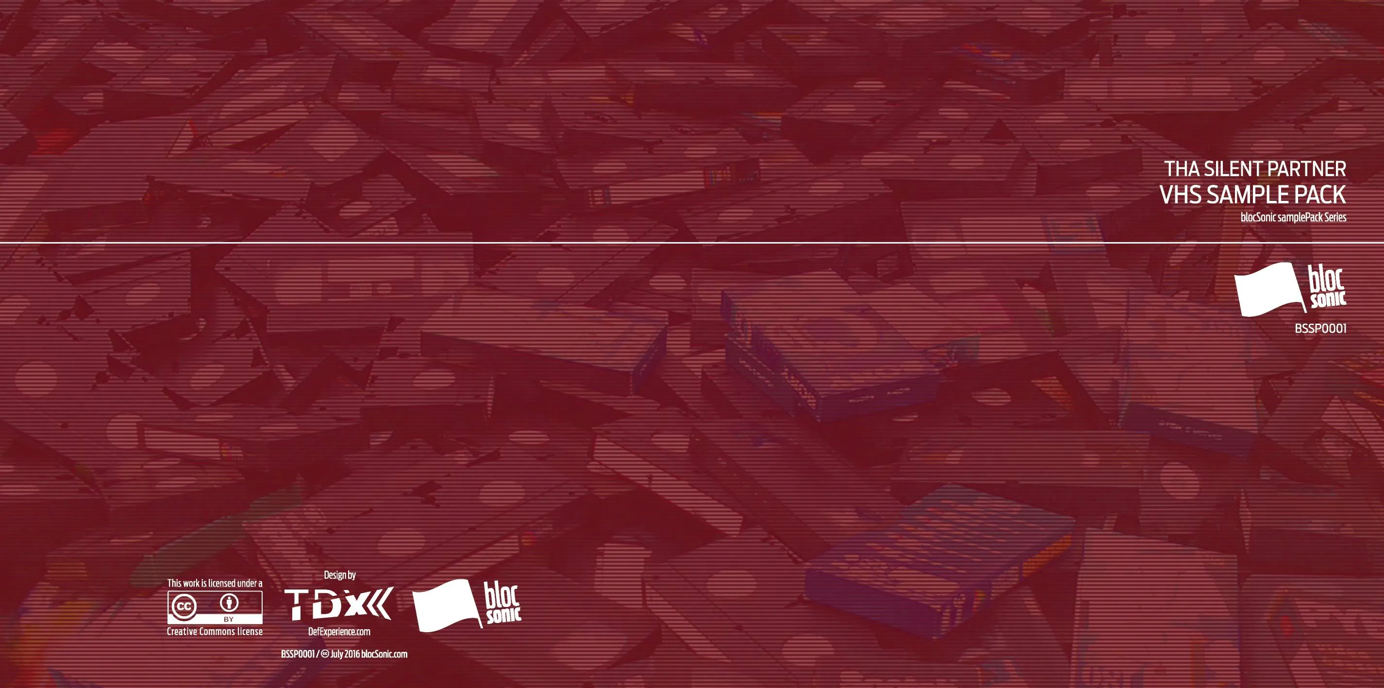 Album insert for “VHS Sample Pack” by Tha Silent Partner