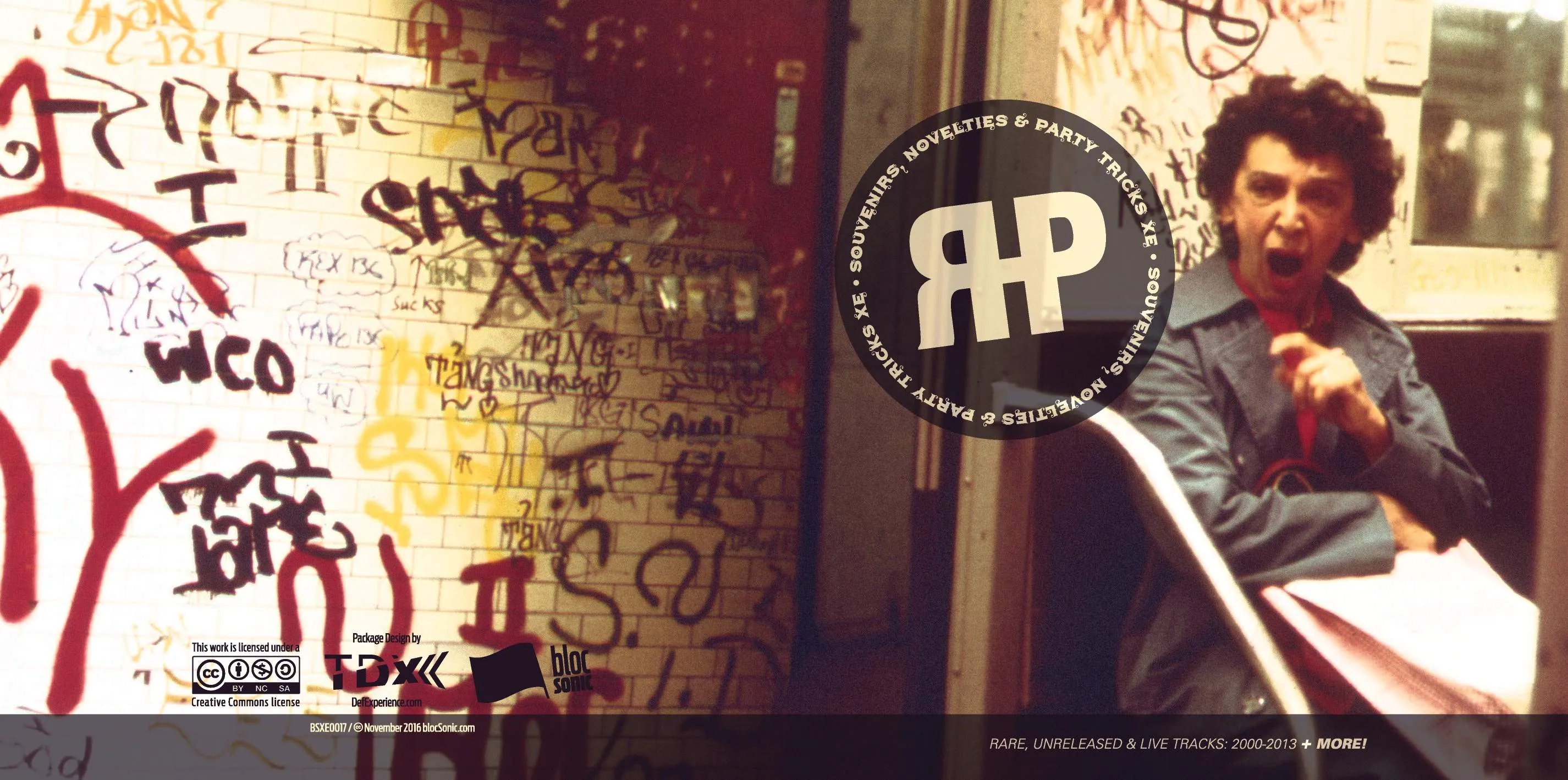 Album insert for “Souvenirs, Novelties &amp; Party Tricks XE” by Regenerated Headpiece
