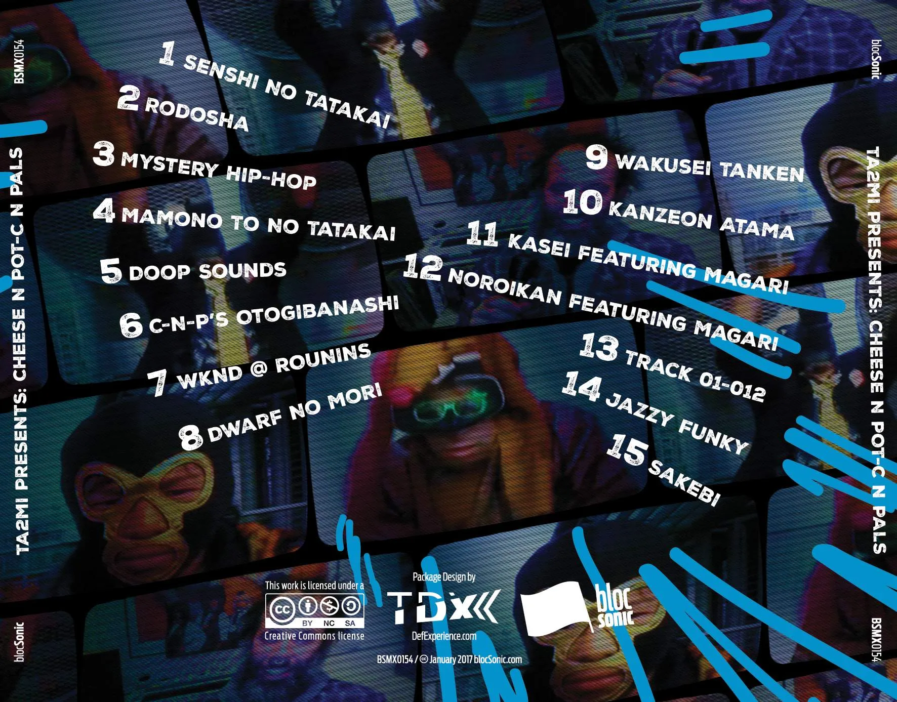 Album traycard for “TA2MI Presents: Cheese N Pot-C N Pals” by Cheese N Pot-C
