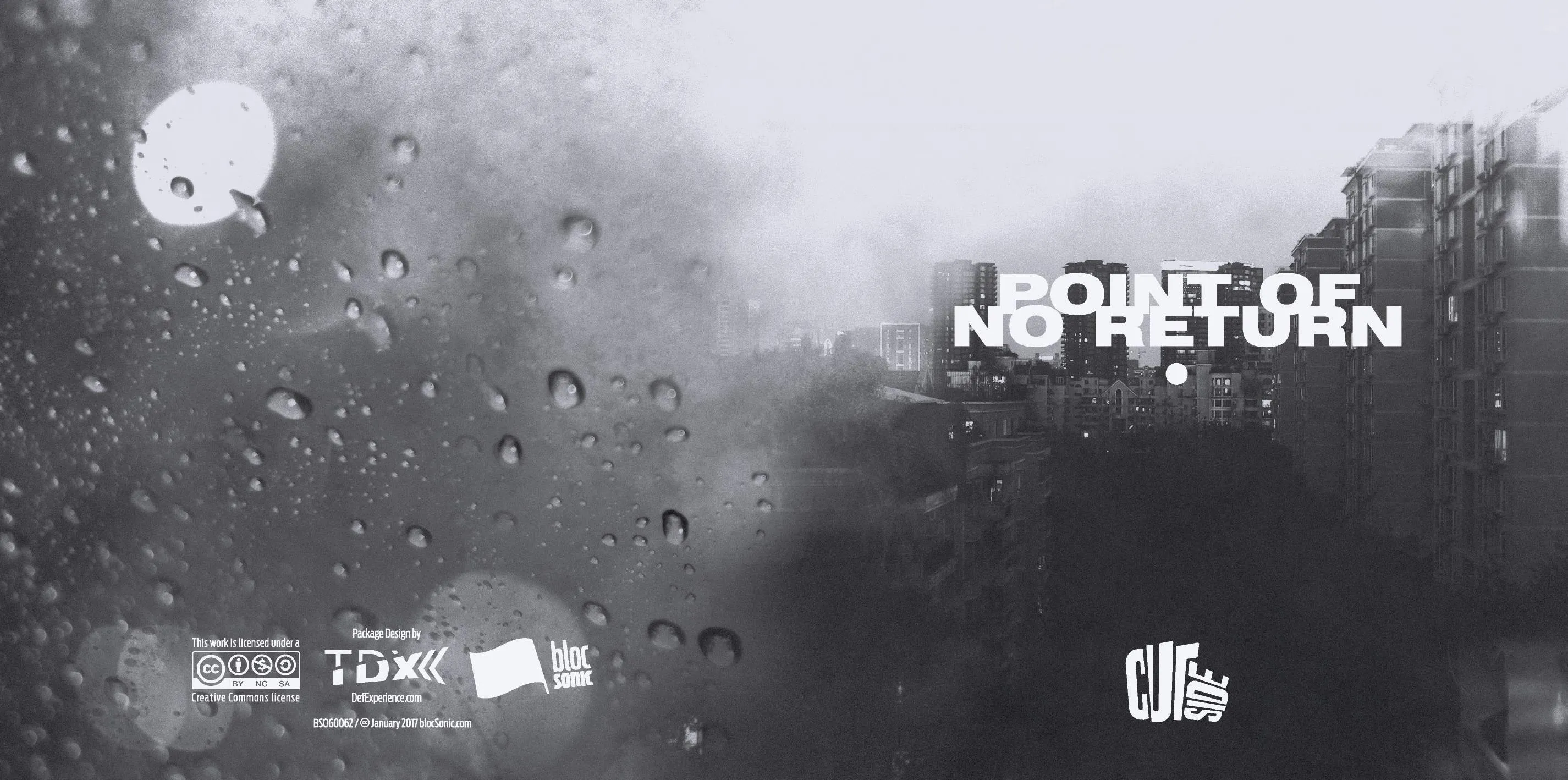 Album insert for “Point Of No Return” by Cutside