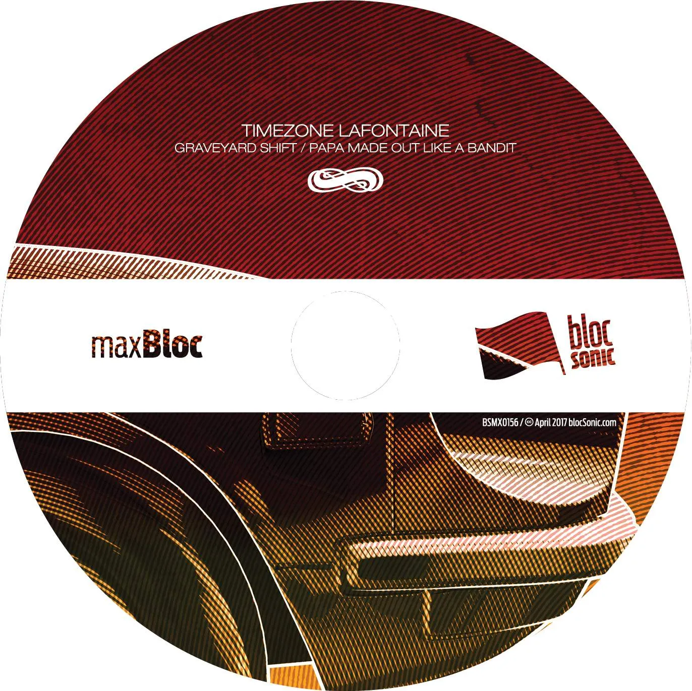 Album disc for “Graveyard Shift / Papa Made Out Like a Bandit” by Timezone Lafontaine